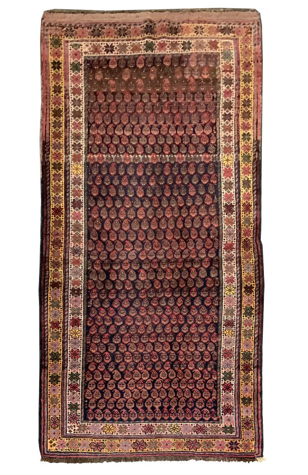 Rug#10576 Antique Caucasian, Day-Bed rug, circa1900, all wool rare & collectable, Persia, size 253x124cm (2) - Copy