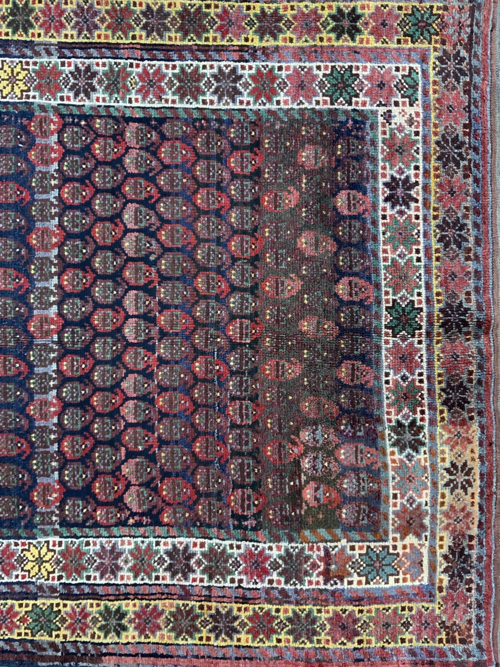 Rug#10576 Antique Caucasian, Day-Bed rug, circa1900, all wool rare & collectable, Persia, size 253x124cm (4)