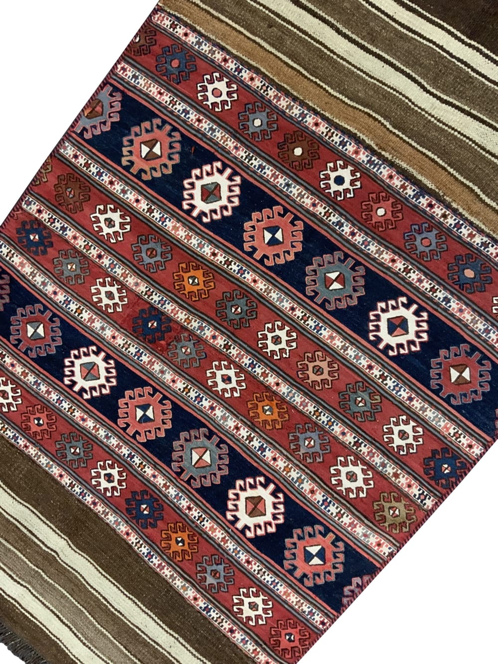 Rug# 10477, Vintage Azari-Saumak, circa 1930, Mafresh face, fine wool, Rare & collectable, Persia, size 162x106 cm (5)