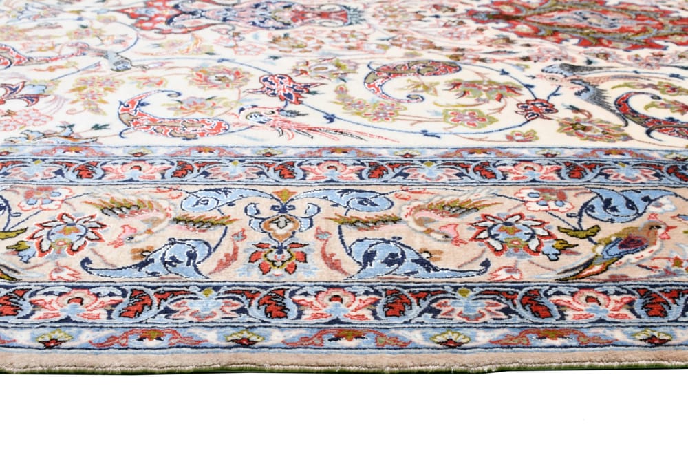 Rug# 40934, Superfine Isfehan, fine wool and silk pile on full silk foundation, Safavid Tree Of Life design, Persia, size 234x163 cm (13)