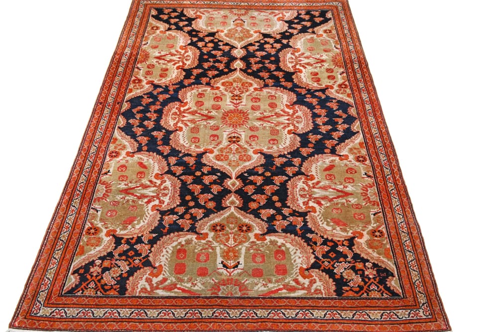 Rug# 41609, antique seneh, Kurdistan, circa 1900, fine wool pile, natural vegetable dyes, immaculate, Persia, size 196x131 cm (4)