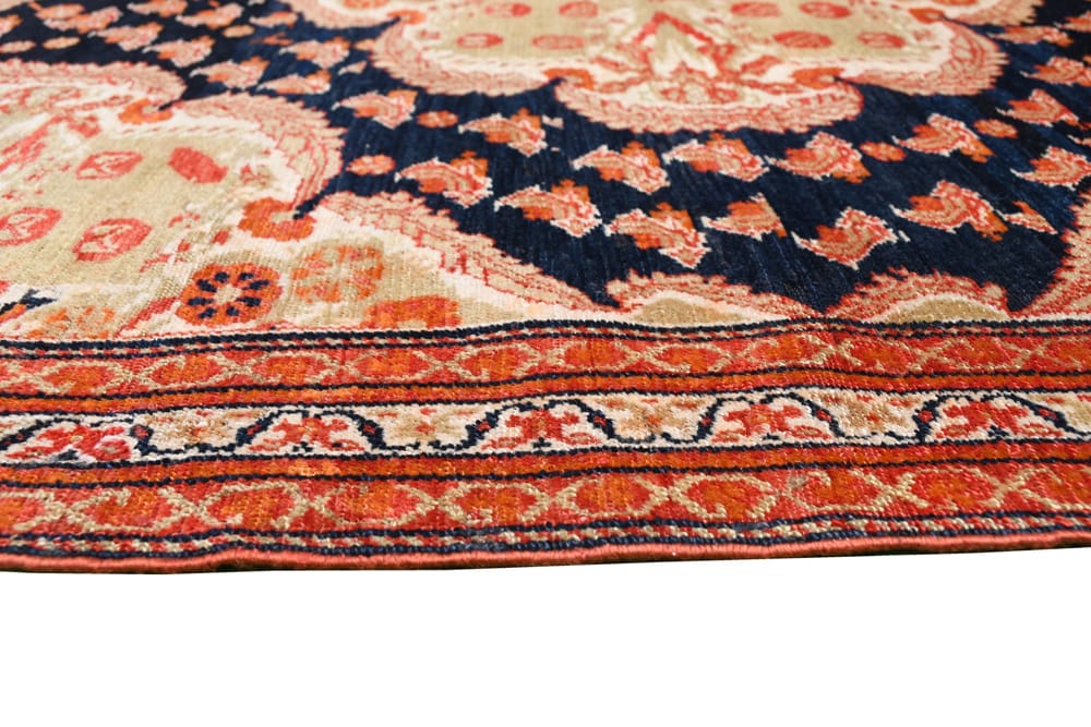 Rug# 41609, antique seneh, Kurdistan, circa 1900, fine wool pile, natural vegetable dyes, immaculate, Persia, size 196x131 cm (8)