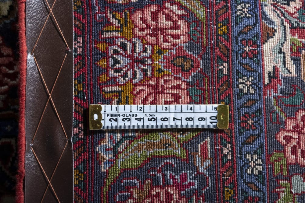 Rug# 45285, Superfine Halvai-Bijar, fine wool pile, corner and Medallion floral design, size 190x130 cm (12)
