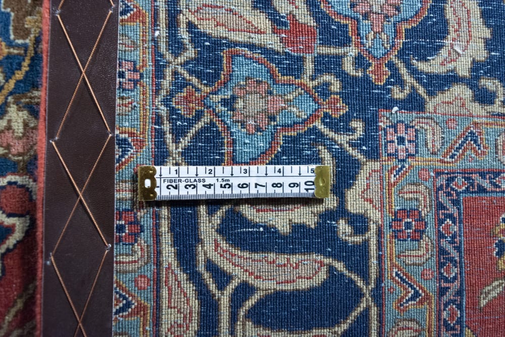 Rug# 45336, Superfine vintage Tabriz, fine wool pile, classic Safavid design, rare, circa 1960, Persia, size 193x135 cm (11)