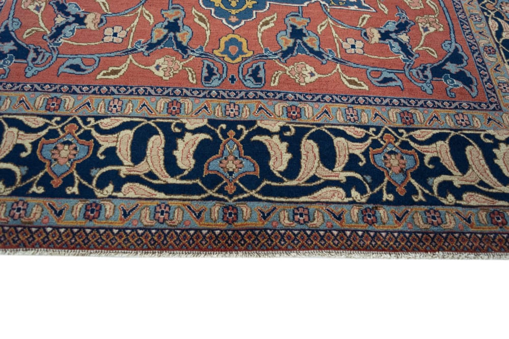 Rug# 45336, Superfine vintage Tabriz, fine wool pile, classic Safavid design, rare, circa 1960, Persia, size 193x135 cm (7)