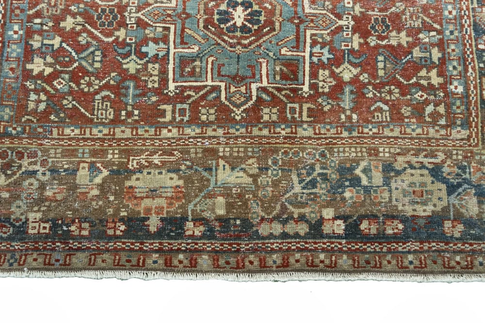 Rug# 48070, vintage Karajeh Heriz, wool pile, natural vegetable dyes, circa 1935, size 188x142 cm (6)