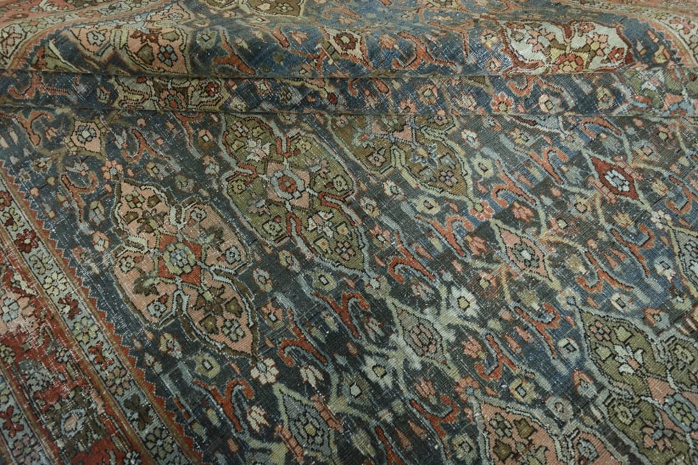 Rug# 49639, antique Bijar, Kurdistan, circa 1920, fine wool pile, natural vegetable dyes, immaculate, Persia, size 338x190 cm (8)