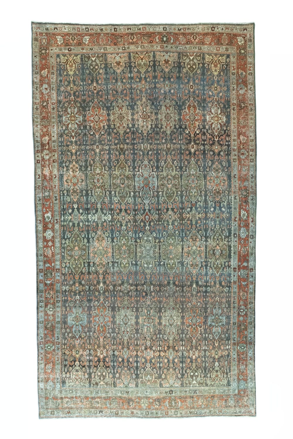 Rug# 49639, antique Bijar, Kurdistan, circa 1920, fine wool pile, natural vegetable dyes, immaculate, Persia, size 338x190 cm