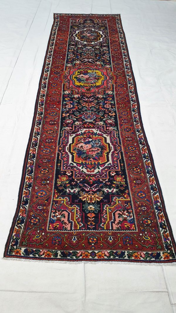 Lot 50, Antique Bakhtiar, Phradonbeh , Kurdi weave, collectable, c.1900, Persia, size 400x110 cm, RRP $12000 (1)