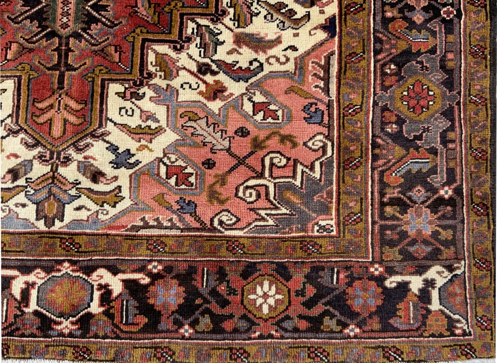 Rug# 10134, Old Heriz , c. 1960, immaculate condition, cottage weave, Eastern Azarbaiejan region, Persia, size 297x205 cm (6)