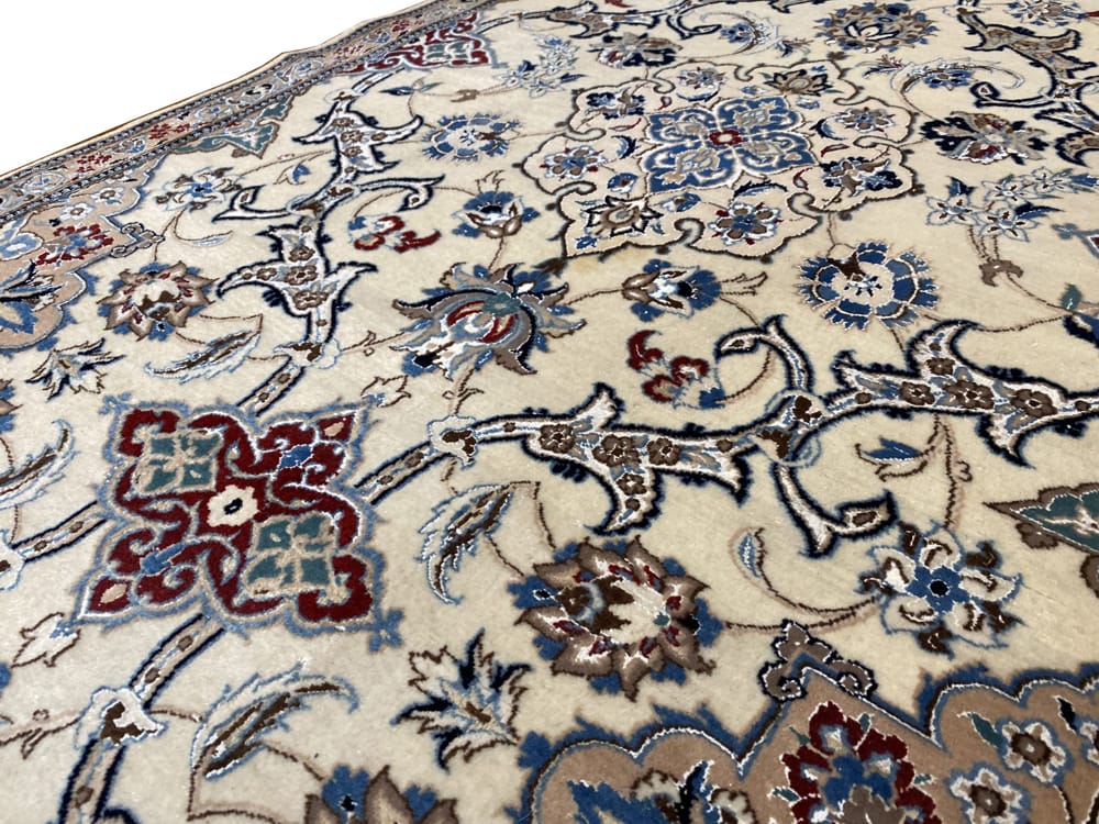 Rug# 1258, Superfine Nain 6LA, fine wool & silk pile on cotton foundation, circa 1975, Persia, Size 355x88 cm (4) - Copy
