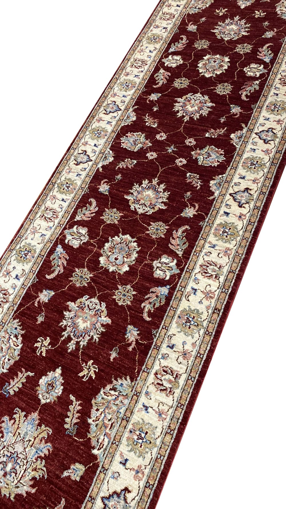 Rug# 24983, Afghan Turkaman weave, 19th c Sultanabad design, HSW, V.D, size 296x84 cm RRP $2300, Special $900 (2)