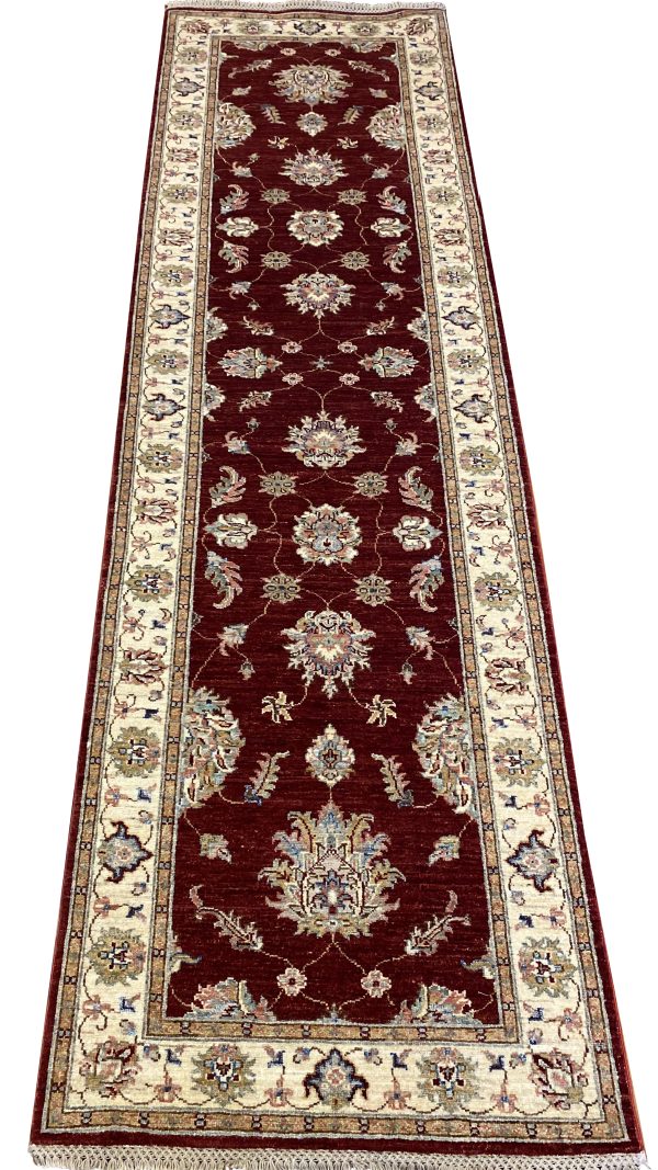 Rug# 24983, Afghan Turkaman weave, 19th c Sultanabad design, HSW, V.D, size 296x84 cm RRP $2300, Special $900