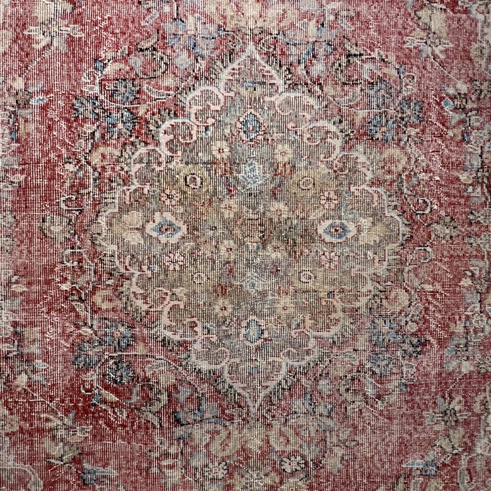 Rug# 53883, Overdyed vintage Qaisari style Turkish rug from 1940, size 296x172 cm (2)