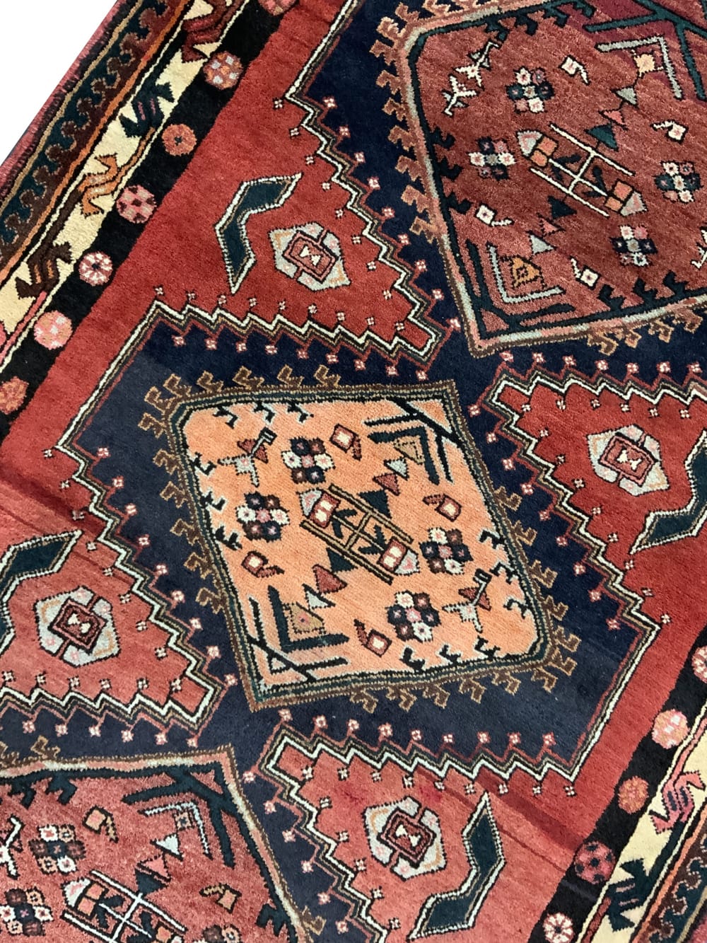 Rug#10603 Vintage Meshkin-Ardebil, circa1950, wool pile, rare & durable, Persia, size 304x117 cm (4)