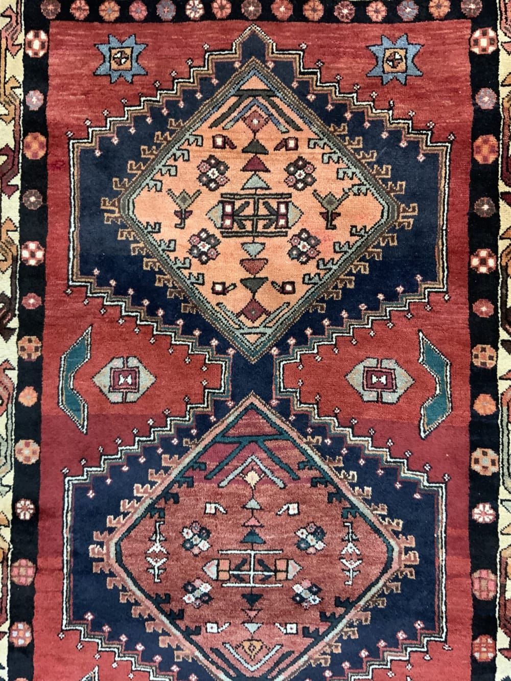 Rug#10603 Vintage Meshkin-Ardebil, circa1950, wool pile, rare & durable, Persia, size 304x117 cm (5)