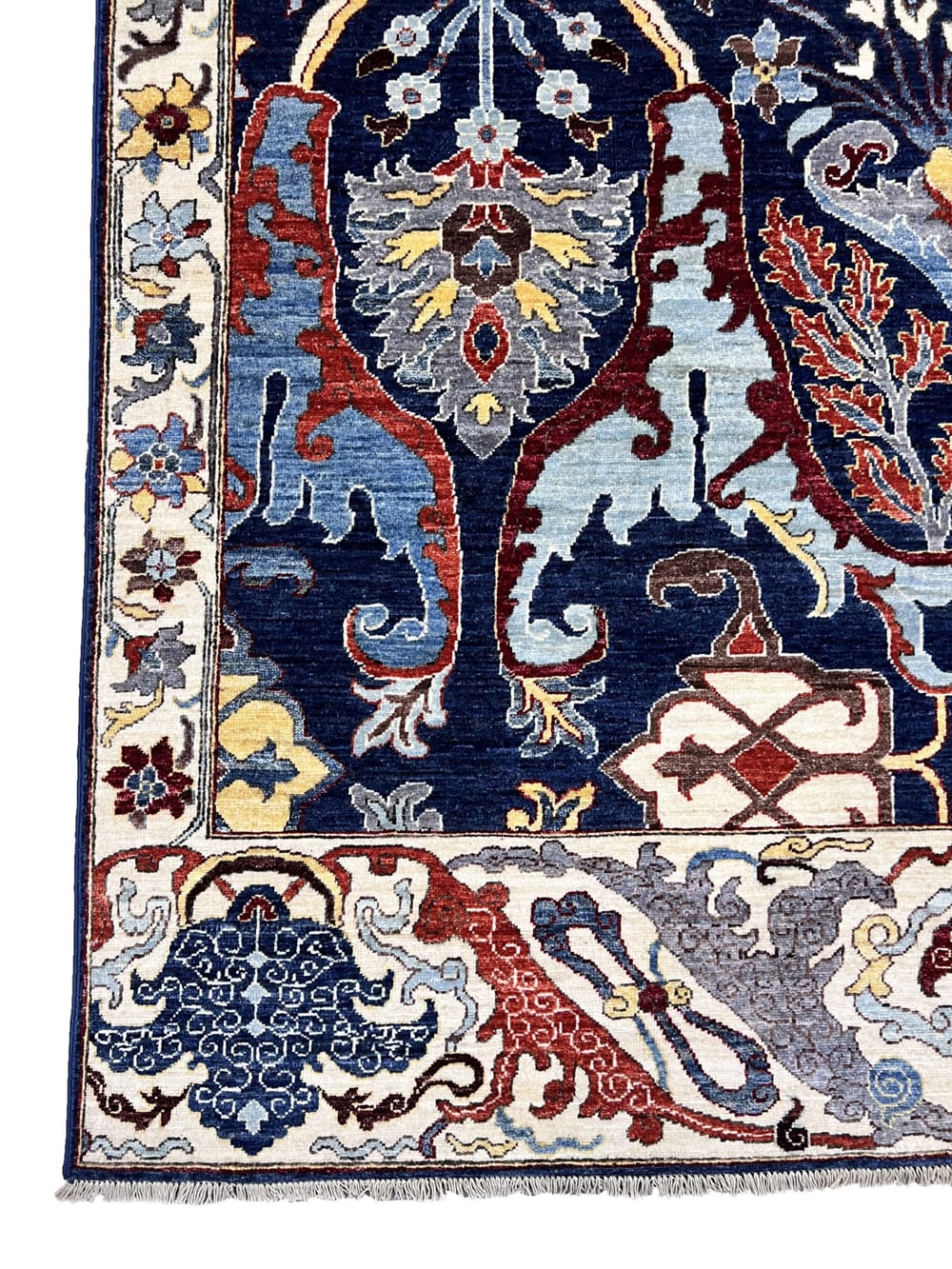 Rug#26548, Afghan Turkaman Bijar Garous design , vegetable dyes, size 301x248 cm (3)
