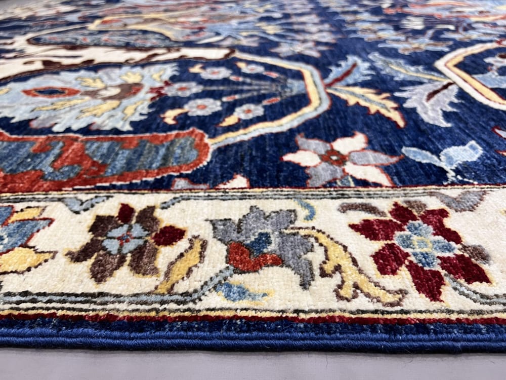 Rug#26548, Afghan Turkaman Bijar Garous design , vegetable dyes, size 301x248 cm (5)