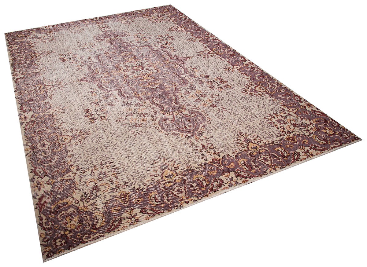 Rug# 73220, Overdyed vintage Qaisari style Turkish rug from 1940, size 316x220 cm (3)