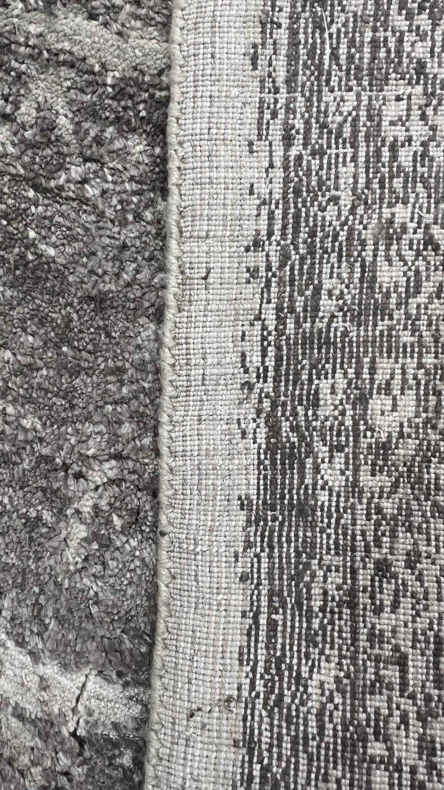 Rug# 31334, Custom-made Hand woven modern Transitional design, wool & Bamboo silk pile, India 304x243 cm (3)