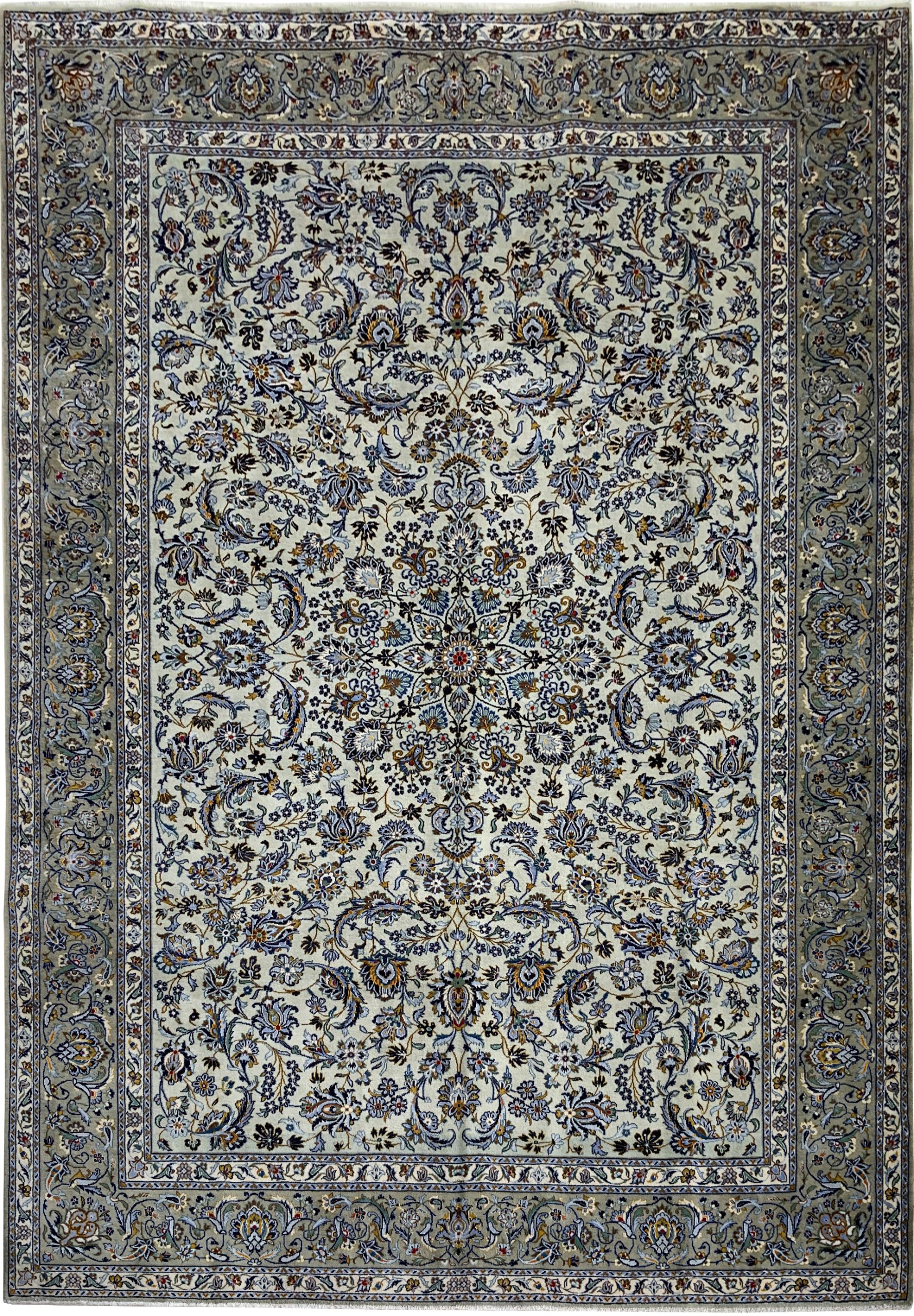 Rug#10420, Persian Kashan, circa 1960, fine wool pile, rare design, very durable, Persia, size 385x290cm