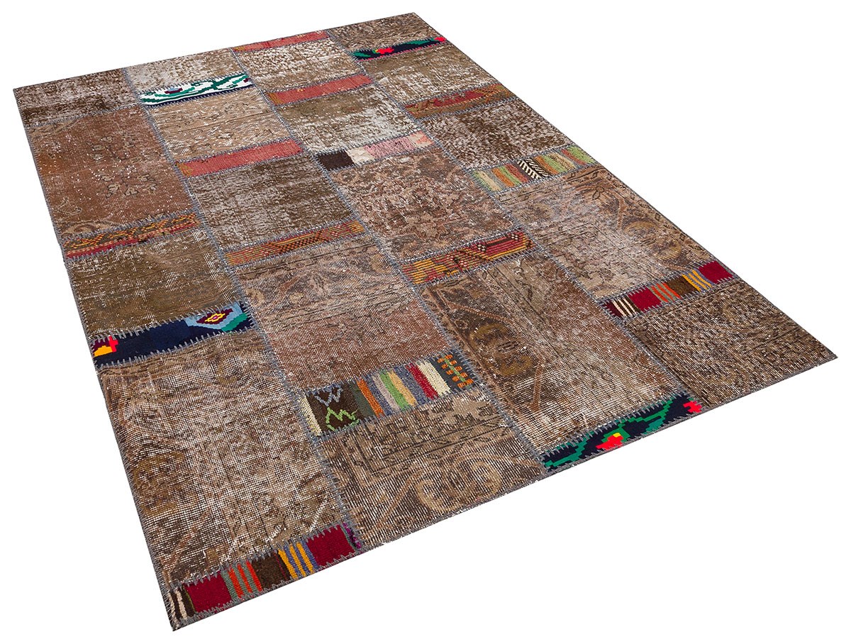 Rug# 73426, Vintage fragments custom-made in to a modern rug, Turkey, 230x160 cm